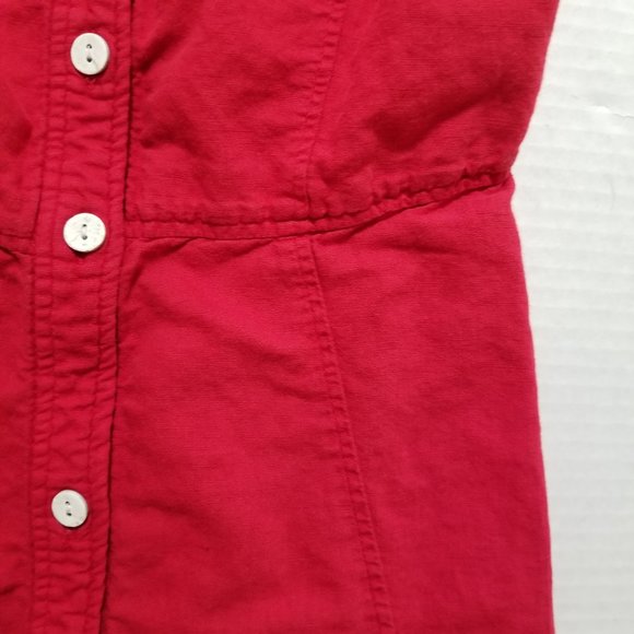 Zara dress Small button up front sleeveless peplum ruffle hem thick strap mini - Picture 4 of 12